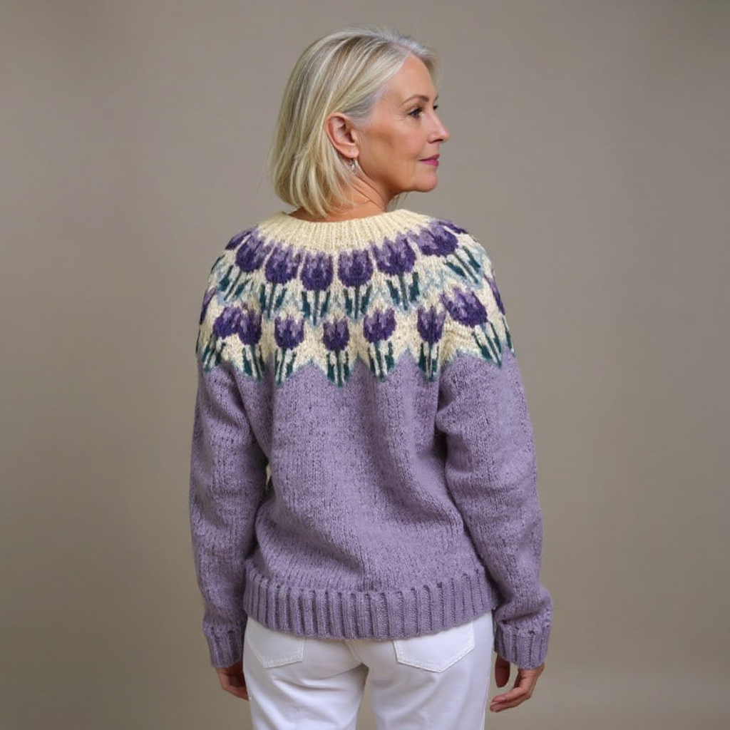 Marjatta neuletakki edestä