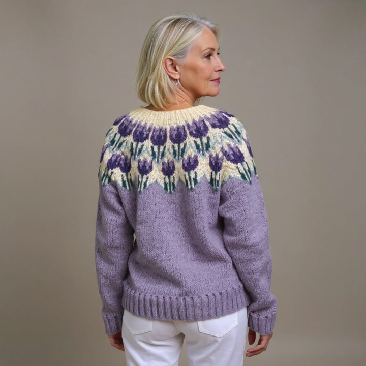 Marjatta neuletakki edestä