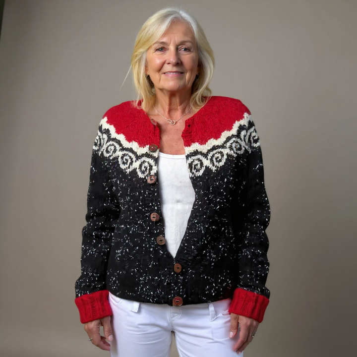 Emilia neuletakki takaa