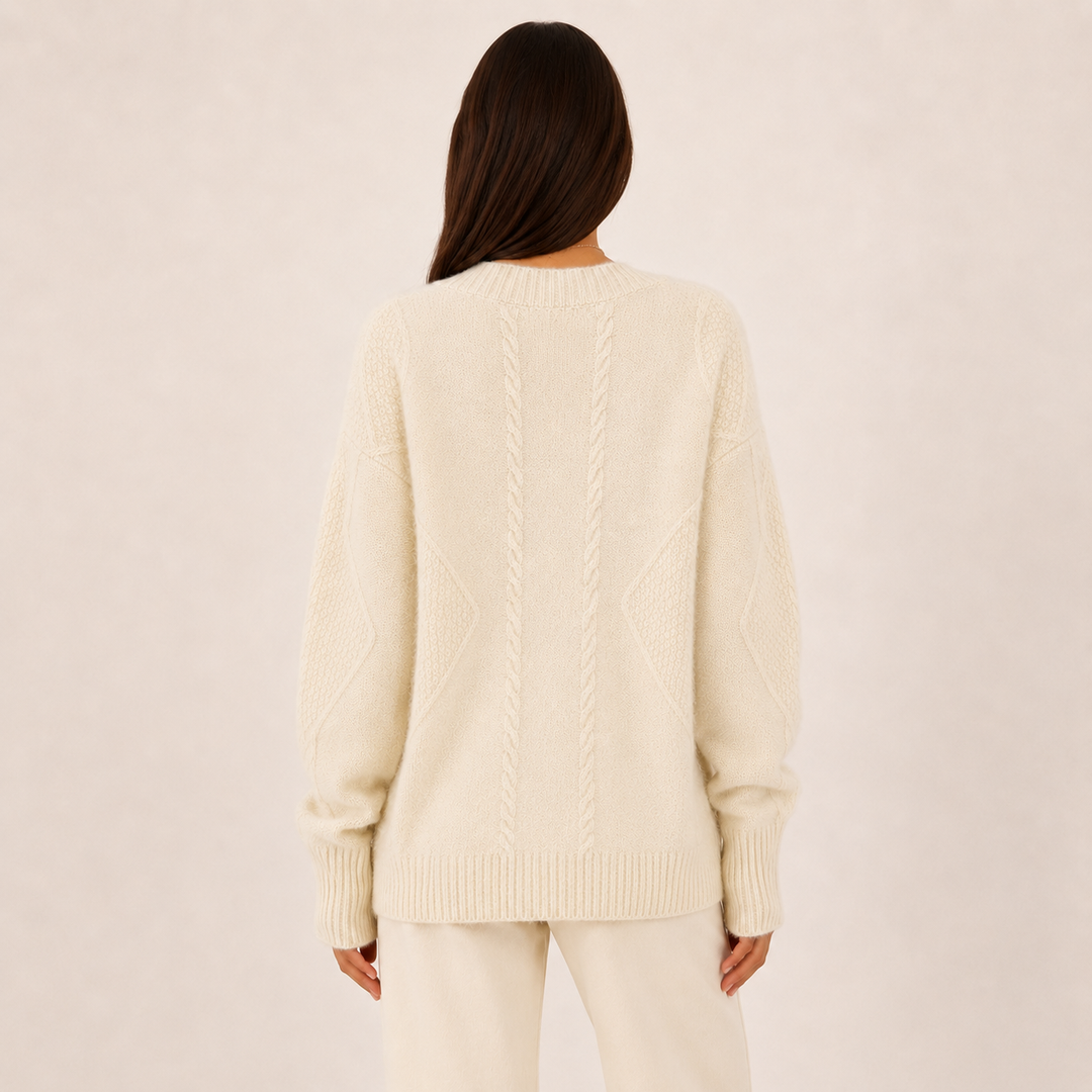 Hensley | Pehmeä neuletakki napeilla